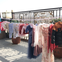 加宽加粗防滑防风晾衣绳被子晾晒绳子户外宿舍旅行晾衣便携式晾衣 米白5米常规款1条装（拍2送1条