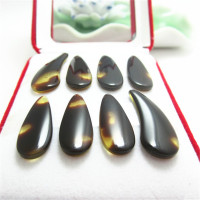 古筝指甲手工打磨加厚专业凹槽双面弧平面义甲成人儿童大中小 普通款凹槽大号