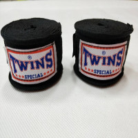 弹性拳击绷带成人男女5米搏击绑手带儿童3米泰拳散打护手带缠手带 3米弹性黑色 均码