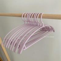 少女心放映室 无痕晾子不鼓包 ins家用塑料防滑挂晒衣服裤子 香芋紫衣架 10个