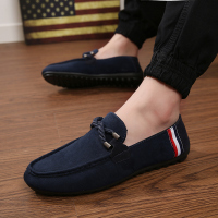 2021新款小白鞋男夏款透气薄款港风板鞋男潮流百搭飞行员休闲白鞋 009浅蓝 39