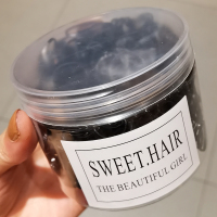 盒装500小皮筋头绳女皮套黑色发圈细圈刘海一次性橡皮筋儿童发绳 黑色500条