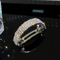 LACELIPS奢华满钻弹簧夹发夹2021新款潮韩国高级感设计时尚发饰 (银色)满钻奢华。弹簧夹