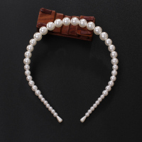 蝴蝶结女童小珍珠发箍儿童百搭公主发饰女孩发卡配饰花童头饰宝宝 12MM渐变(一个)