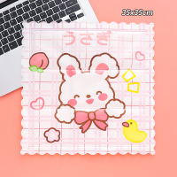夏季冰垫冰坐垫可爱学生卡通宿舍家用午睡降温冰凉枕免注水冰凉垫 方形-领结小兔
