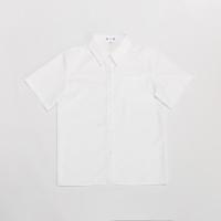 朴樱原创jk衬衫女短袖长袖基础款角襟丸襟百搭黑白色制服衬衣上衣 奶白色[基础款]角襟短袖 S 单件衬衫