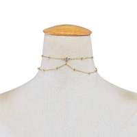 胸链比基尼bikini身体链子饰品性感情趣锁骨项链女配饰ins潮链条 金色项链