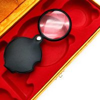 放大镜扩大镜手持防摔光学小学生中学生老人儿童看报阅读 杏色