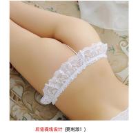 大码珍珠按摩女士丁字裤大码夜店诱惑刺激性感丁字内裤蕾丝免脱裤 白色 三颗珠特惠款(70-150)斤