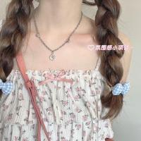 DOLL原创[织一束月光]气质心月项链锁骨链小众设计感颈链女夏 心月项链 预售