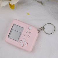 小型迷你游戏机便宜学生俄罗斯方块钥匙扣情侣玩具书包挂件小物件 马卡龙粉
