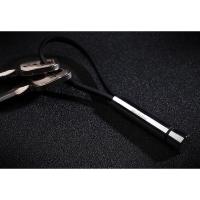 mopa简约不锈钢汽车钥匙扣挂件男女情侣钥匙链创意个性锁匙圈环 黑色