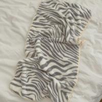 吸水好用 ins斑马条纹浴巾速干大毛巾 家用女洗澡浴袍不掉毛可裹 灰色斑马纹毛巾 75*35