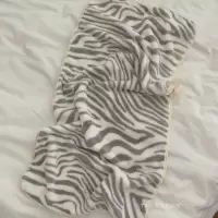 吸水好用 ins斑马条纹浴巾速干大毛巾 家用女洗澡浴袍不掉毛可裹 灰色斑马纹毛巾 75*35