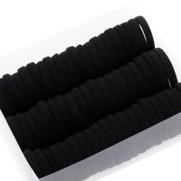 韩国弹力扎头发皮筋成人发绳头饰橡皮筋发圈头绳加粗皮套绑头发女 黑色小号60个装