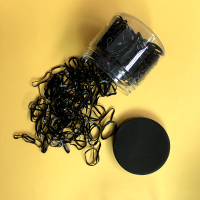 扎头发头绳橡皮筋发圈发绳小清新头饰品韩国成人森女系一次性黑色 大号黑色