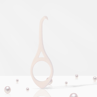 雅克菱牙套摘取器保持器隐形牙套摘取钩摘卸工具便携拆取牙套神器 简约白[2支装]