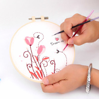 十字绣水溶笔芯专用工具点画笔芯打点画格描点50支8色混发