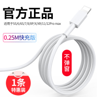 iPhone6s苹果数据线5s/6/7/8/x快充手机11pro通用ipad单头12短se闪充xr充电器XS加长2米充电