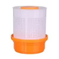 菜馅挤水器蔬菜脱水去水布袋甩水器家用压饺子馅白菜馅的挤水神器 米黄+白色