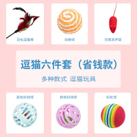 猫玩具套装自嗨激光逗猫棒幼猫羽毛宠物玩具解闷小猫猫咪用品全套 逗猫玩具6件套[省钱款]