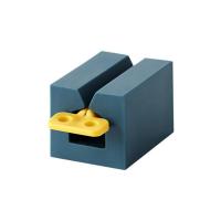 居家家懒人挤牙膏器儿童手动牙膏挤压器洗面奶按压神器挤牙膏夹子 深蓝