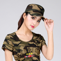 户外特种兵军迷鸭舌帽轻便 四季防晒遮阳平顶军帽水兵舞帽男女夏 丛林迷彩(均码 可调节) 平顶帽