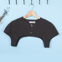 隐形无痕德绒夏季空调房护肩颈椎披肩中老年男女睡觉护肩产妇月子 德绒 深灰[M]