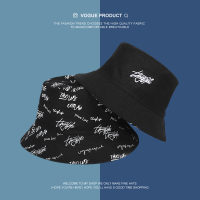 原创盆帽路飞涂鸦海贼王动漫系列春季男女遮阳防晒百搭渔夫帽潮 黑色-2 款式二 可调节