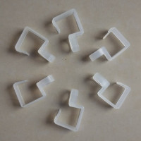 50个装方形方管防风钩圆管挂衣钩防风扣晾衣架圆形塑料防风钩特价 透明色25方管防风钩 30个装