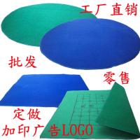 家用手搓麻将圆形桌布加厚麻将垫特价75*75消音隔音棋牌垫 绿色直经60厘米圆形