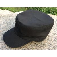 新款黑色保安作训帽保安物业帽子夏季男女网眼鸭舌帽平顶帽子 不带徽 56cm