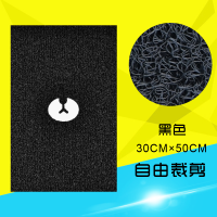 电动车脚垫龟车电瓶车摩托车脚踏垫通用加厚丝圈防滑踩垫子王 黑色(小熊30x50)通用款