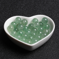 3A天然绿草莓散珠子DIY水晶饰品手链配件串珠圆珠整 3A绿草莓5.8~6mm[30颗]