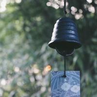 日本岩手南铸铁风铃挂饰清波复古日式和风寺庙铃铛生日礼物 群青