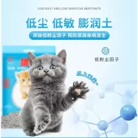 赫源猫砂10公斤膨润土猫砂20斤抗菌结团低无粉尘猫沙10kg猫砂 猫砂10kg