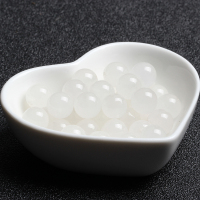 天然7A新疆和田昆仑白玉散珠子半成品DIY水晶饰品配件材料整 白玉精选 6mm 【28颗】+2颗备用