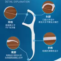 宜齿洁 6盒300支 牙线超细剔牙线签家庭装牙签一次性牙线棒