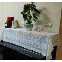 低价蕾丝奶白色钢琴罩半罩披琴披钢琴盖布钢琴套电钢琴罩琴帘 奶白加厚 特惠款 琴披（常规200*90）