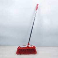 加大加长花园扫把家用单个塑料阳台庭院扫地笤帚加密车间软毛扫帚 ()加长1.25米中国红扫把