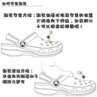 新款crocs洞洞鞋花鞋扣卡洛驰鞋装饰扣鞋配件卡通动漫智必星 方形海宝头2