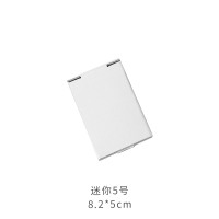 折叠化妆镜随身便携小号镜子桌面台式宿舍学生女翻盖式可立铝镜 折叠镜[迷你]8.2*5cm
