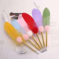 欧式复古蘸水钢笔学生专用羽毛笔 哈利波特钢笔练字 创意生日礼物 羽毛中性笔（送三支笔芯） 其它 官方标配 包尖