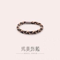 小皮筋送男朋友情侣小皮套一对小祖宗发圈手链手环森系发圈女学生 C58咖啡色