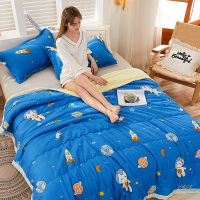 夏季可水洗夏凉被空调被被子单人1.5学生双人2.0薄被子被芯儿童被 遨游太空 80x100