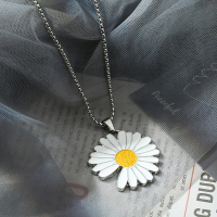 韩版小雏菊男女挂件潮人配饰男士个性吊坠学生装饰品情侣礼物 雏菊项链
