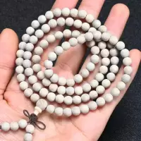 佛珠手串手链108颗 香气怡人 文玩檀木白檀念珠饰品 6mm×108颗