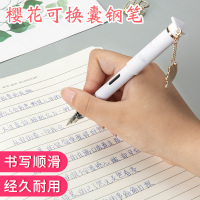 九月时尚文具少女心创意学生专用直液式可换囊钢笔硬笔书法练字笔 [福利]复写笔3支 款式随机 0.5mm 官方标配 明尖