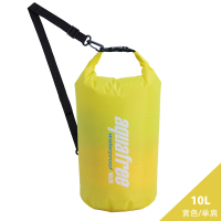 户外防水背包潜水海边游泳收纳袋溯溪漂流装备浮潜沙滩手机防水袋 沙滩防水包10L黄色 6-60升