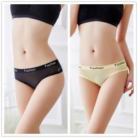 2条9.9 性感丁字裤女士内裤日常穿低腰透气网纱透明棉裆无痕T裤夏 买黑色送黄色 均码（80--110斤左右）